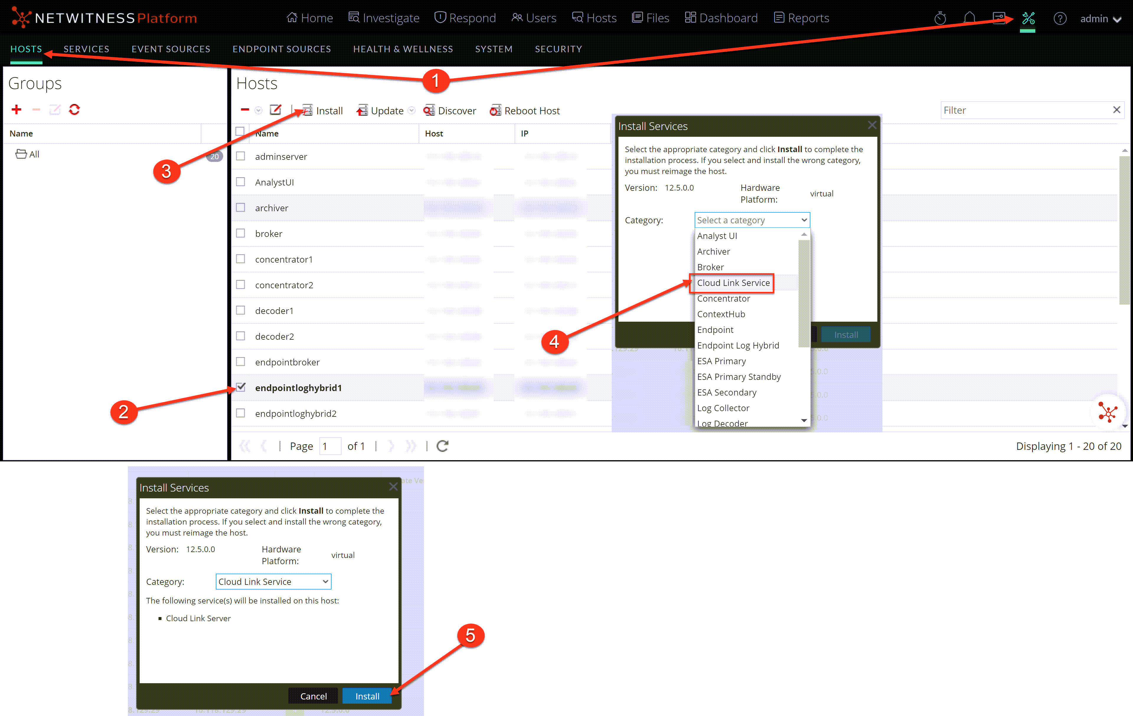 How to install cloud link service