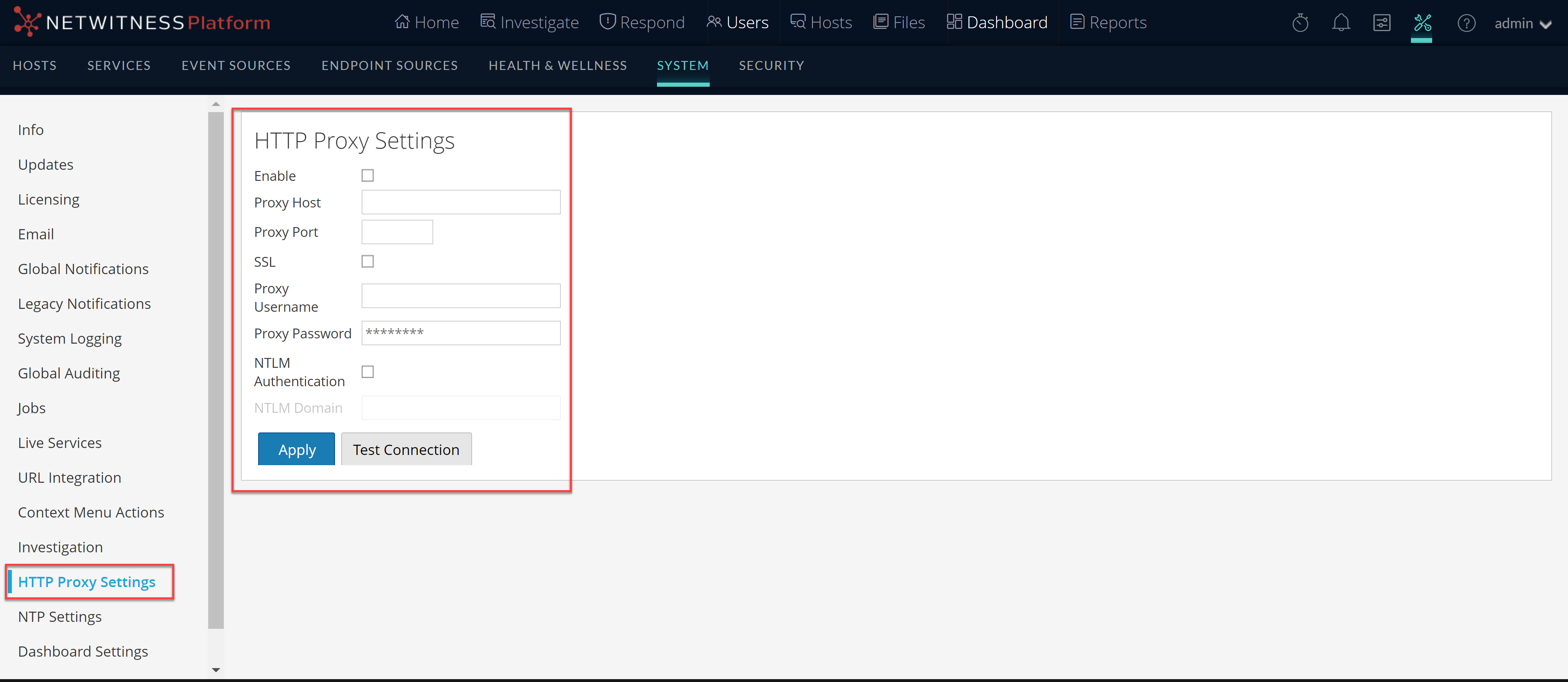 how to configure proxy for cloud link service