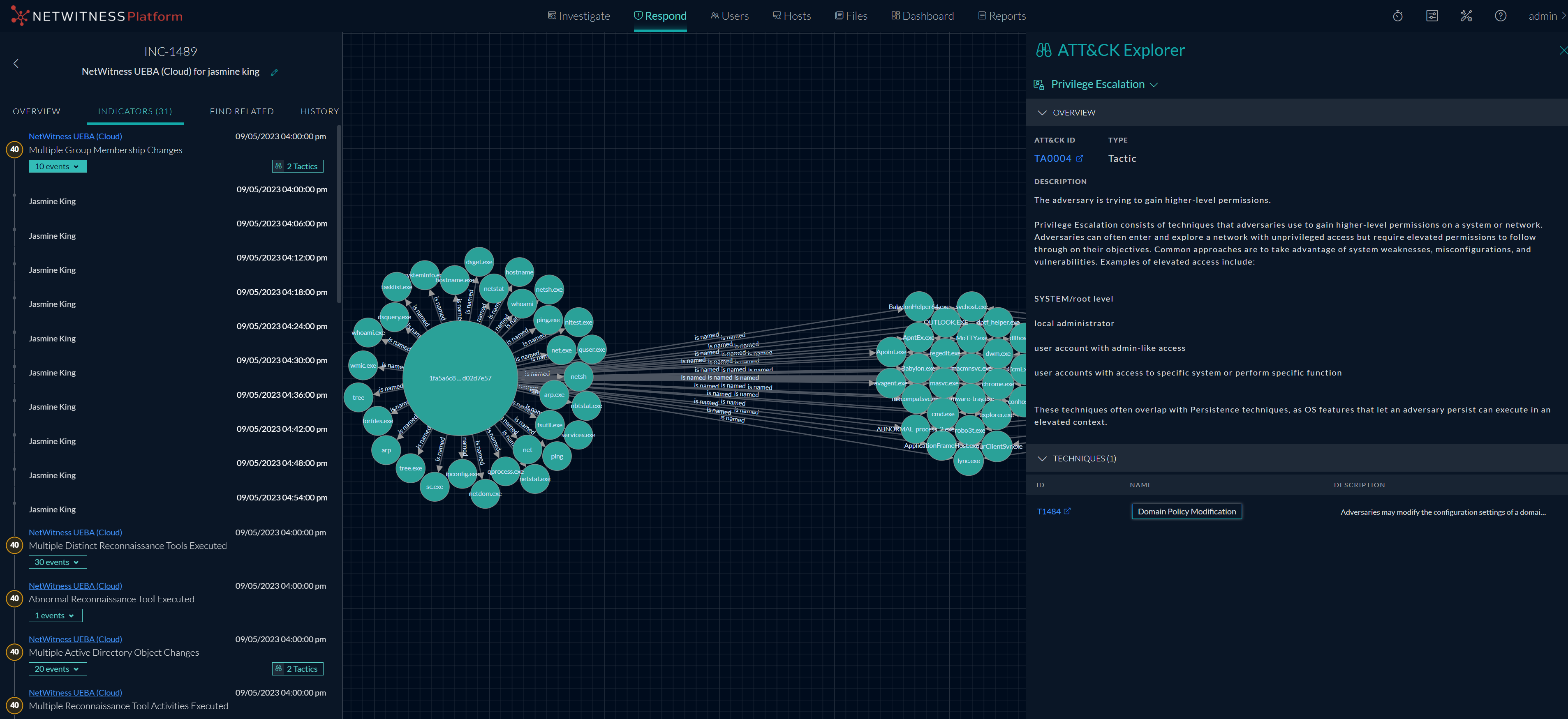 View Insight incidents